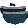 Emporio Armani Slip da Uomo Endurance, Confezione da 2, Blu, XL, Blu, XL