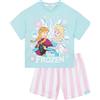 Disney Frozen Pigiama Bambina con Elsa E Anna, Cotone Pigiama Ragazza Set per Estivo, Pigiami Ragazza con Shorts, 5-6 Anni