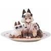 RIBOSE Set Di Figure Tea Time Cats X Gatto Siamese Azuki-san GIAPPONE UFFICIALE