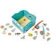 Eichhorn - Gioco Magnetico da Pesca con 16 Pesci e Acquario, con 2 Pesci, 19 Pezzi, 100% Legno di faggio e Tiglio Certificato FSC, a Partire da 2 Anni