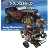 AIRFIX QUICKBUILD - Kit per modellino auto Jeep 'Quicksand' Concept Car per bambini dai 6 anni in su, giocattoli da costruzione per ragazzi e ragazze, modellismo senza colla, kit di modelli classici