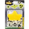 Hama Perline fosforescenti al Buio, Confezione Piccola in Blister, 375 Pezzi, Pannello Forato a Stella e Carta da Stiro, Decorazione a Mosaico per Bambini dai 5 Anni in su