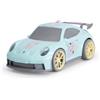 Simba Dickie Toys ABC - Porsche 911 GT3 Cozy Chris Auto (27 cm) - Grande auto giocattolo a partire da 1 anno con ruota libera e simpatici adesivi, giocattolo per neonati e bambini dai 12 mesi in su
