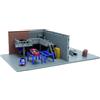 Jada, Fast & Furious Nano Palcoscenico Garage di Han, set di riprese a scala 4 cm, include 2 auto con carrozzeria in metallo, ruote libere e gomma, pareti rimovibili, +8 anni (9336403314R00)
