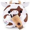 Snackles Serie 2 Snackle da 20 cm (Bonnie) di ZURU Peluche da 20 cm batuffoloso, coccoloso e schiacciabile con accessorio Snack