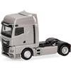Herpa camion modello MAN TGX GX motrice a 2 assi (con telecamere specchio), grigio platino, miniatura in scala 1:87, da collezione, Made in Germany, plastica
