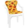 emmevi Cuscino Sedia Poltrona Morbido Girasoli Coprisedia Interno Esterno Bar Dehor mod.VIOLINO 34G GIALLO