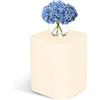 Kloris Colonna quadrata Espositore Supporto Piedistallo per sweet table plastica cm 30x30x35 h Crema Made in Italy