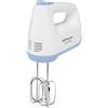Orbegozo BA 3250, Sbattitore Elettrico, 400 W, impugnatura ergonomica, raffreddamento rapido, include bacchette per impastare e mescolare, 6 livelli, funzione turbo, colore bianco