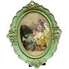 JISADER Cornice per Foto Portafoto Regalo Decorativo Ovale Retro Antico Vintage Cornice per Foto Galleria Fotografica Arte per Tavolo da Parete, 7 Pollici