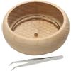 Générique Porta incenso circolare - Bruciatore in legno, posacenere fatto a mano, elegante naturale | Supporto bastone per casa studio meditazione sala da tè aromaterapia relax