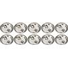 Tnfeeon Bottone a Spillo Vuoto, 100 Pezzi di Badge Rotondo Che Produce Forniture Kit di Spille con Bottone Trasparente per Souvenir di Artigianato Fai da Te(25mm/1.0in)