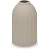 H&H Vaso Monofiore Arborea in Porcellana Beige Antico - Design Cilindrico Minimal - Dimensioni 7x12 cm - Elegante Decorazione per Casa e Tavola