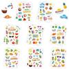 YUEXNKO Adesivi Estivi, 16pcs Adesivi Hawaii Spiaggia, Adesivi Estivi per Bambini, Sticker Estivi, Adesivi Hawaiano, Adesivi da Spiaggia Estivi, Adesivi Hawaii Surf, Adesivi A Tema Spiaggia (Colore B)