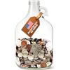 Hambli Salvadanaio in vetro da $2.000+ - Grande barattolo di risparmio da 1,5 galloni americani (110 once) - Barattolo per biglietti della lotteria per bambini e adulti - Salvadanaio trasparente