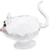 JUMPLAWN Decorazione in Cristallo Topo Creativo Adorabile per Casa Scultura in Vetro Regalo per Celebrare L'anno Cinese del Topo Stili multipli