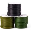 PH PandaHall PandaHall - Tubo cavo in gomma da 30 m, 2 mm, per lavori a maglia, filo nero e verde oliva, con foro da 1 mm, per braccialetti e gioielli fai da te