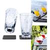 silwy® HIGH-TECH bicchieri magnetici in plastica con cuscinetti in gel nano in metallo - bicchieri da campeggio antiscivolo, accessori per barche e yacht (long drink // 0.3 l // set di 2)