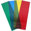 SAFIGLE 4 rotoli di pellicola colorata per finestre per illuminazione fotografica, 30 cm di larghezza, set di adesivi per vetro colorato con giallo, rosso, verde, blu, 1 metro ciascuno, pellicola