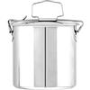 Artesani 7600 Porta Vivande Ovale Simplex In Acciaio Inox Con Pietanziera, Cm 12