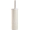 BM Scopino e Portascopino per WC, Spazzolone Bagno WC in Acciaio, Spazzola per Toilette, Beige con Motivo Botanico