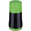 ROTPUNKT Thermos 40 MAX 0,125 L | Chiusura a due funzioni | Senza BPA - Per bere in modo sano | Made in Germany | Caldo e freddo | Inserto in vetro | Nero/Electric Grashopper