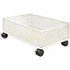 Baoblaze Carrello portaoggetti con per sottolavabo, Cestino portaoggetti, mobiletto per Bagno con Ruote per Giocattoli e lavori Artigianali in, S