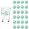 QUARKZMAN 24 Pezzi Fiori Galleggianti Per Centrotavola, Teste Di Fiori Finti In Seta Ortensia Verde Menta Per Candele Galleggianti Riempimento Vasi Decorazione Tavolo Matrimonio Casa Festa