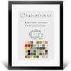 RahmenMax® Morena Cornice per puzzle, 47,5 x 63,5 cm, colore nero lucido, sfondo bianco, vetro sintetico trasparente