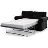 MASTERS OF COVERS Copridivano Letto Ektorp 2 Posti, Velluto Nero