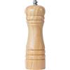 DeroTeno Macina pepe, Macinapepe, Macinino in ceramica dura e regolabile, Legno di gomma, Altezza 16,5 cm