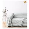 SpazioTessile Telo Copritutto Copridivano Copriletto Cotone Jingoa Singolo Matrimoniale (Grigio, Singolo 170x260)