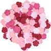 RATREE 888 100 toppe Gardenia fiori 30 x 30 mm fiori di carta di gelso scrapbooking matrimonio fai da te forniture per biglietti di carta mini fiori (tono matrimoniale)