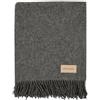 Menique Coperta MILANO 100% Lana 125x180 cm Grigio Scuro - Plaid Extra Fine Spessa per Autunno