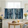 Generic Tende da cucina a tema marinaro, motivo a righe, motivo a bolle, colore blu, per lavanderia, lavanderia, corridoio, appartamento, finestra, 61 x 66 cm