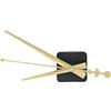 EsportsMJJ Nero/Oro Silenzioso Fai da Te al Quarzo Muro Movimento Meccanismo di Riparazione Strumento Parti Kit-Oro
