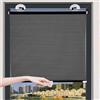 KOKANIGODVA 80x100cm Nero Tenda Avvolgibile Con Ventose Tendine Parasole Temporanee,Persiane Retrattili Portatili,Protezione Solare Termiche Isolantee Per Auto,Cucina,Bagno,camera da letto,Ufficio
