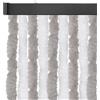 arsvita flausch tenda 100 x 220 cm Unistreifen hellgrau - weiß