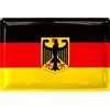 LANOLU Targa in metallo retrò con aquila, Souvenir Germania, bandiera della Germania con aquila federale, 20 x 30 cm