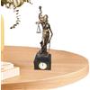 Generic Statua Lady Justice | Figura da tavolo in resina con orologio incorporato, statua dello studio legale per collezionisti - per libreria davanzale finestra toletta comodino camera da soggiorno