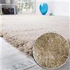 Deco Italia Tappeto Moderno Shaggy Fluo Beige a Pelo Lungo Molto Morbido | 60 x 110 cm