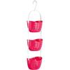 PREMIER Housewares Portaoggetti da Doccia 3 Livelli, PP Rosa