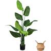 SEHAUSEU Uccello del paradiso artificiale pianta 170 cm, palma tropicale artificiale con 11 foglie, piante artificiali in vaso per interni ed esterni, soggiorno, ufficio, giardino, decorazione moderna