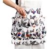 AVLA Grembiule da raccolta uova di gallina, 12 tasche profonde, design fattoria per Pasqua, galline, anatra, uovo d'oca, donne, adulti, casalinghe, bianco, 50,8 x 40,6 cm