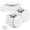YITONGFU 5 Scatole per torte bianchecon finestra, porta torta con coperchio，per Torte, scatole regalo (20.4X20.4X20.4)