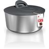 Zyliss Easy Spin Centrifuga per Insalata Piccola in Acciaio Inox, Capacità: 3,5L, Asciuga Lattuga con Corda a Strappo, Pulsante Freno, Base Antiscivolo, Lavabile in Lavastoviglie, Senza BPA