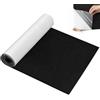 MOFXWHE Feltro autoadesivo nero 3 mm, 40 x 220 cm, feltro autoadesivo per camper fai da te, per scatole auto, divano, gambe da tavolo, sedie e cornici per sedie
