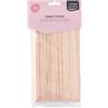 Vaessen Creative Bastoncini di Legno, 50 Pezzi, 2,5 x 20 cm, Create Capolavori in 3D, Lavoretti per Bambini, Decorazioni per la Casa e Altro, Betulla Naturale