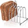 Ehanfus Griglia per Pane in Acciaio Inossidabile, Griglia per Friggitrice ad Aria,Organizer per Fette di Pane Tostato, Porta Toast per Air Fryer, Colazione, Tavolo, Cucina, Ristoranti (Argento)
