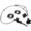 AsrMyjcx 1 Kart Freno Cilindro Maestro Pinza Doppia Disco Montaggio Rapido Metallo Robusto Adatto a ATV UTV Veicoli 4 Ruote Riparazione